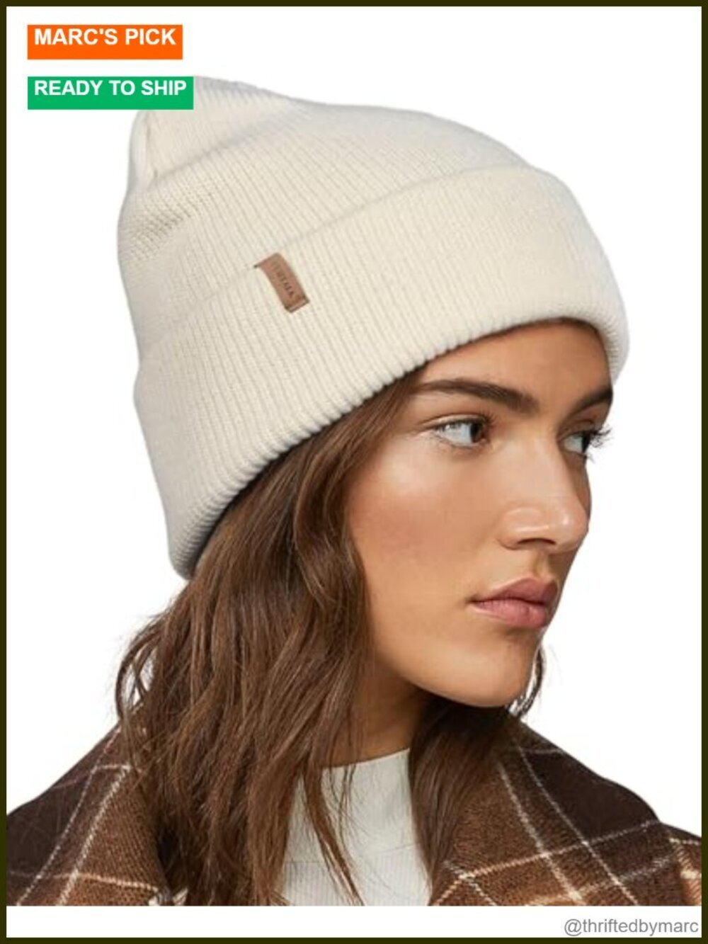 Winter Beanie Hat for Women Men Knitted Slouchy Cuffed Skull Cap Warm Acrylic